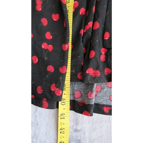 Torrid Black and Red Wrap Mini Dress V-Neck - Picture 6 of 8